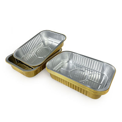 Embalaje de alimentos desechables Envase de papel de aluminio para hornear y empacar convenientemente