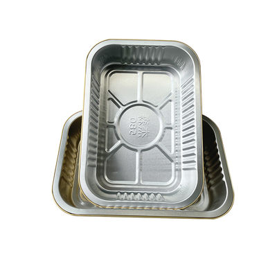 Embalaje de alimentos desechables Envase de papel de aluminio para hornear y empacar convenientemente
