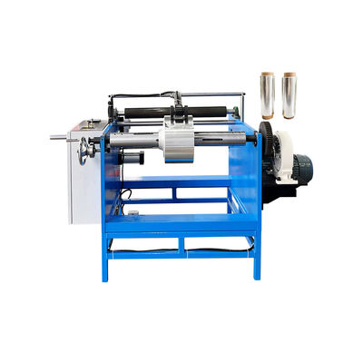 350 KG Un eje manual de papel de silicona para hornear papel de aluminio de papel de papel rollo de remolque máquina