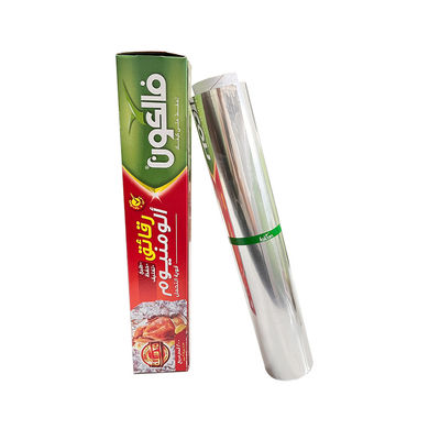 Rollo de papel de aluminio de grado alimenticio para el embalaje de alimentos con logotipo personalizado desechable