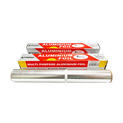 30 micrones de papel de papel de papel de aluminio 10m con superficie lubricada para el embalaje de alimentos