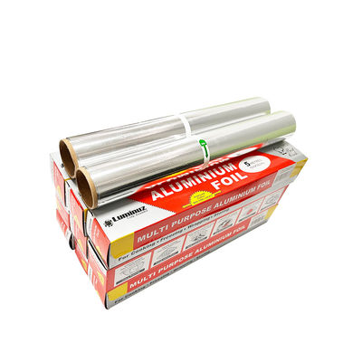 30 micrones de papel de papel de papel de aluminio 10m con superficie lubricada para el embalaje de alimentos