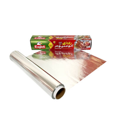 Household Grao de alimento de aluminio de papel para la anchura personalizada BBQ Grilling y logotipo de cocina