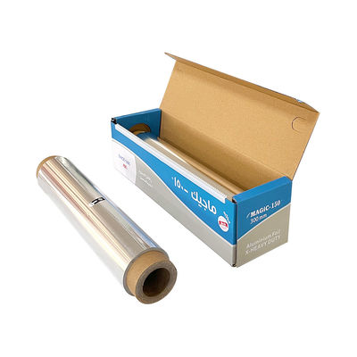 8011 Rollo de papel de papel de aluminio de aleación de calidad alimentaria para uso doméstico para papel de embalaje desechable