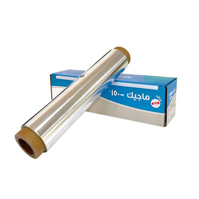 8011 Rollo de papel de papel de aluminio de aleación de calidad alimentaria para uso doméstico para papel de embalaje desechable