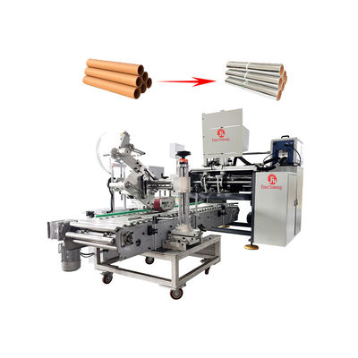 Máquina de recorrido de recorrido de papel térmico de película de estiramiento de papel de aluminio automático avanzado