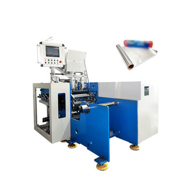 Máquina automática de recirculación de papel de aluminio Jumbo Roll Slitter Rewinder sin arranque adhesivo