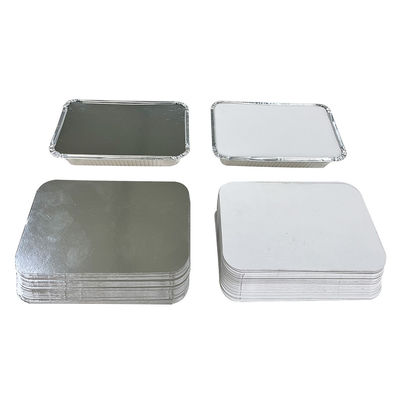 Contenedor de aluminio rectangular ecológico para embalaje de alimentos