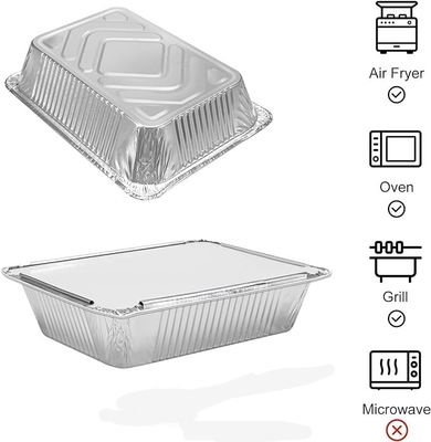 Contenedor de papel de aluminio desechable para el embalaje y la entrega de alimentos