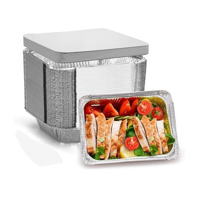 Contenedor de papel de aluminio desechable para el embalaje y la entrega de alimentos