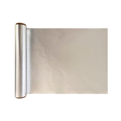 Logotipo personalizado de cocina de papel de aluminio en relieve de plata con cortador de láminas