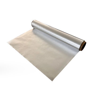 Logotipo personalizado de cocina de papel de aluminio en relieve de plata con cortador de láminas
