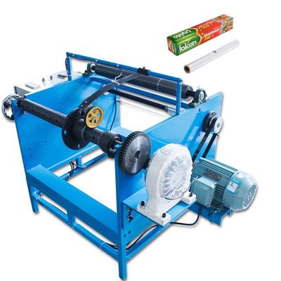 Material de embalaje de madera Rewinder manual para la máquina de papel de aluminio doméstico