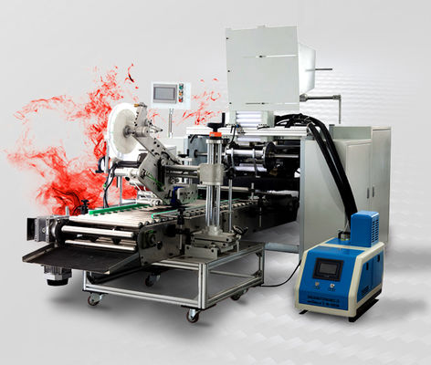 Máquina de repliegue de papel de aluminio totalmente automática con panel táctil Weinview y uso